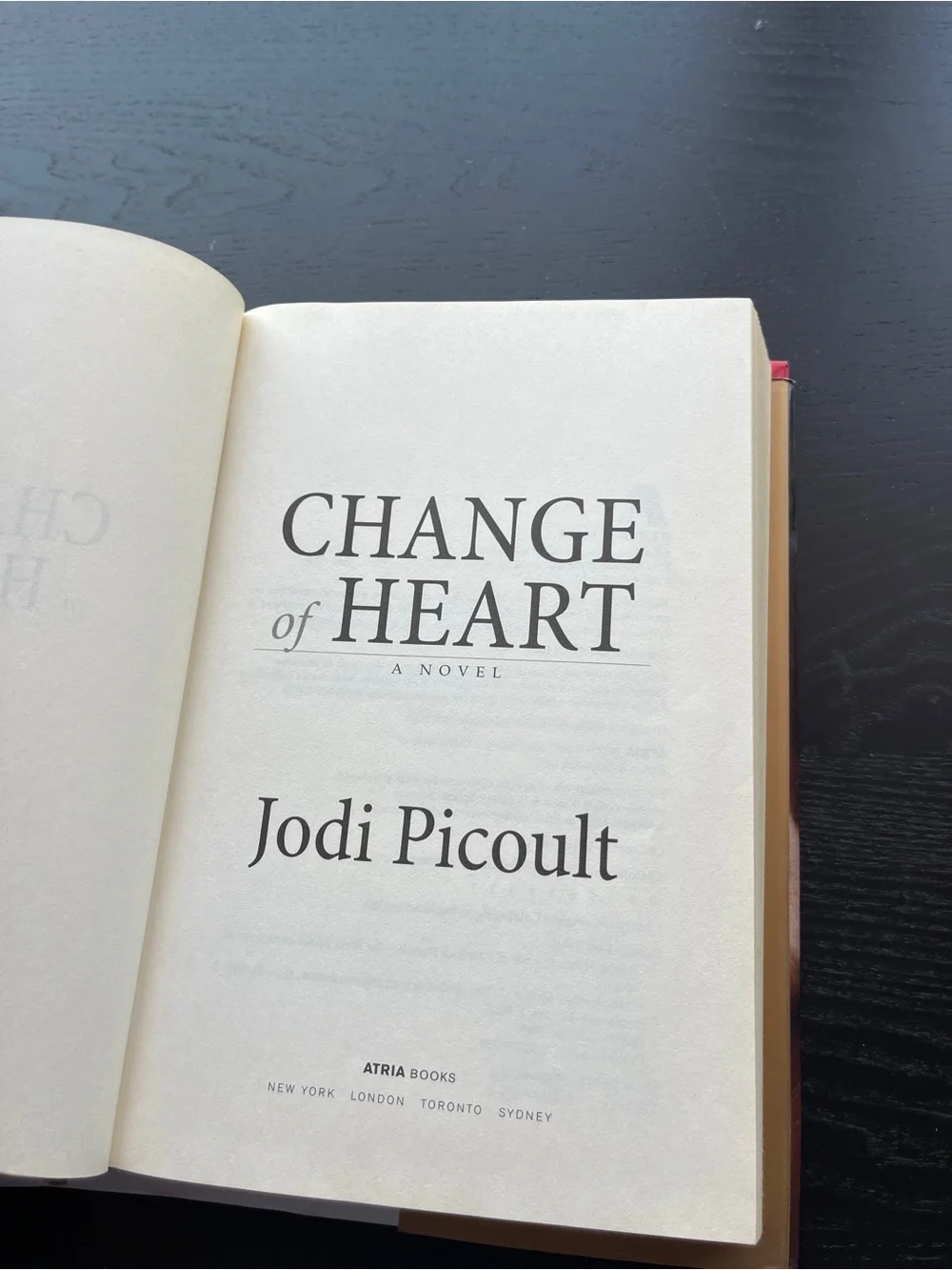 Jodi Picoult (original $27) Change of Heart Hardcover Book 1st Edition Novel